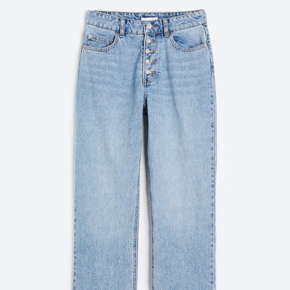 Rhinestone Button Denim 2 piece set: corset & straight high jeans - H&M - Picture 3 of 6